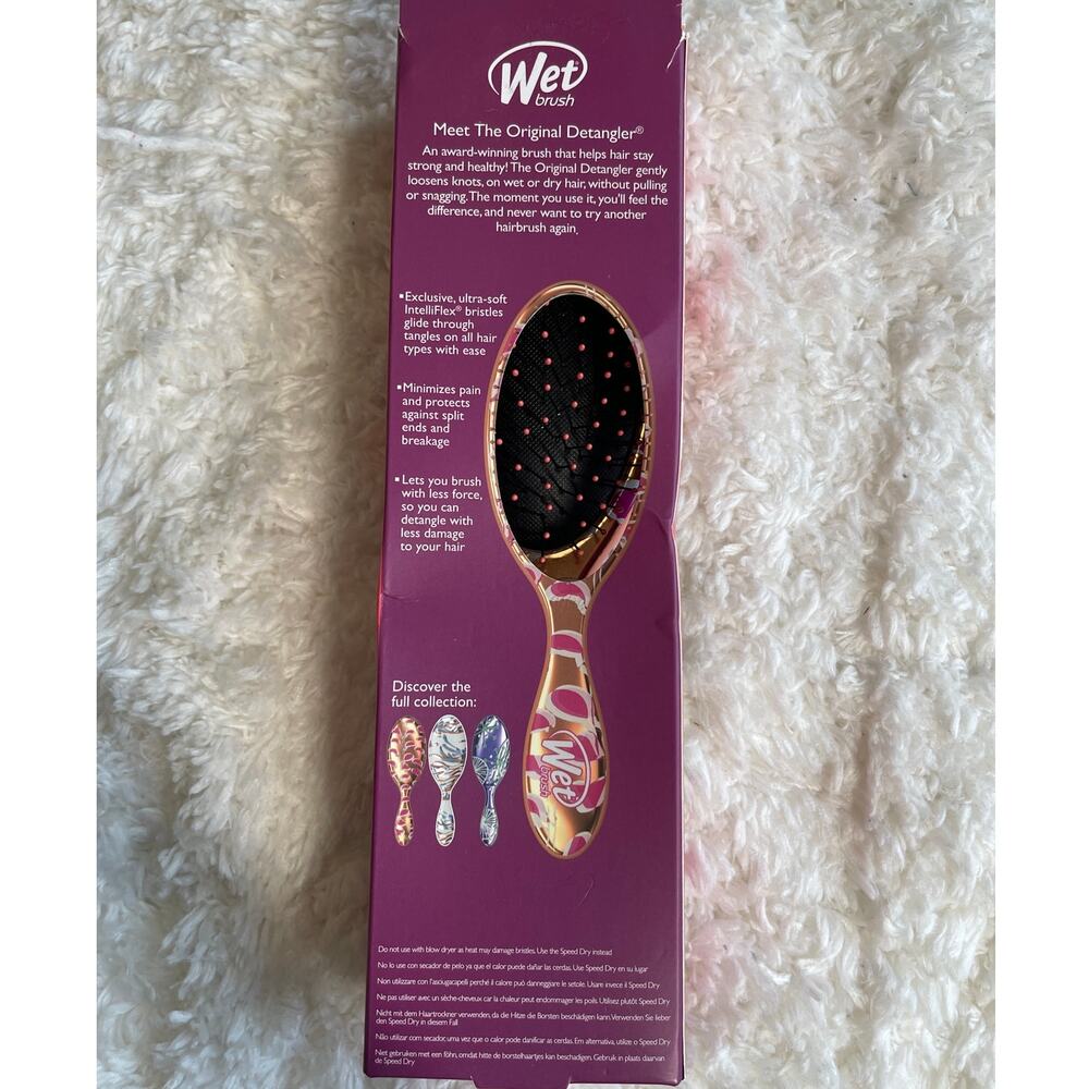 Wet Brush Original Detangler Osmosis Collection Limited Edition Gold Pink White - Picture 11 of 14